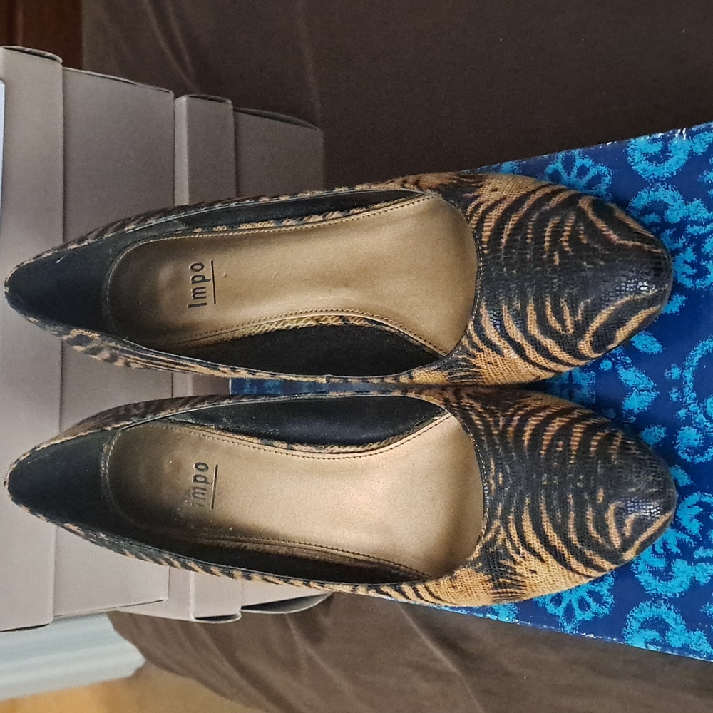 Impo Tiger Print Heels 3inch